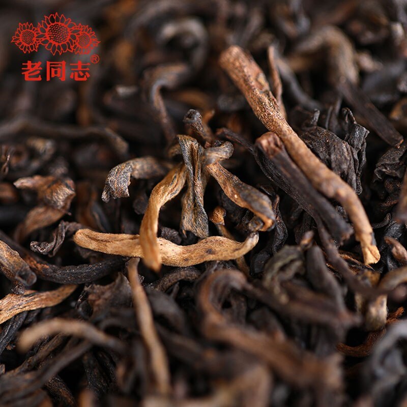 Haiwan Pu-erh Tea Old Comrade Third-level bulk tea Ripe Pu'er Tea 500g