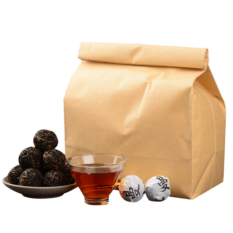 Handmade pearl ManSong SaiHong Tea ancient Ripe puerh tea mini pu'erh tea