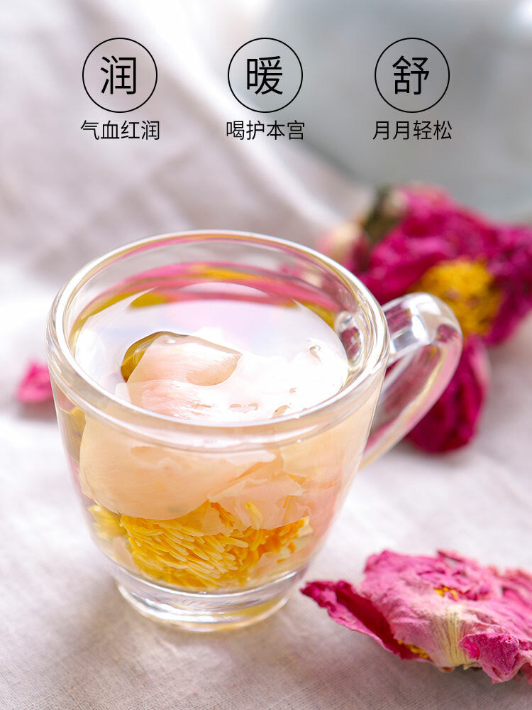 Flower Tea Cake Blooming Tea Peony Nectar Scented Health Tea Green Food 牡丹花茶