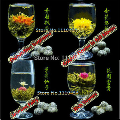 16 Kinds of Handmade Blooming Flower Tea Herbal Tea Premium Fragrant Green Tea