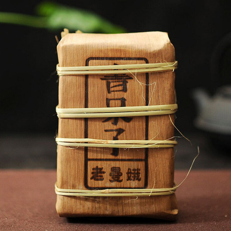 PU'ER Tea Lao Man E Pu-erh Tea Brick 500g Ripe Puer Ancient Tree Pu'er Tea