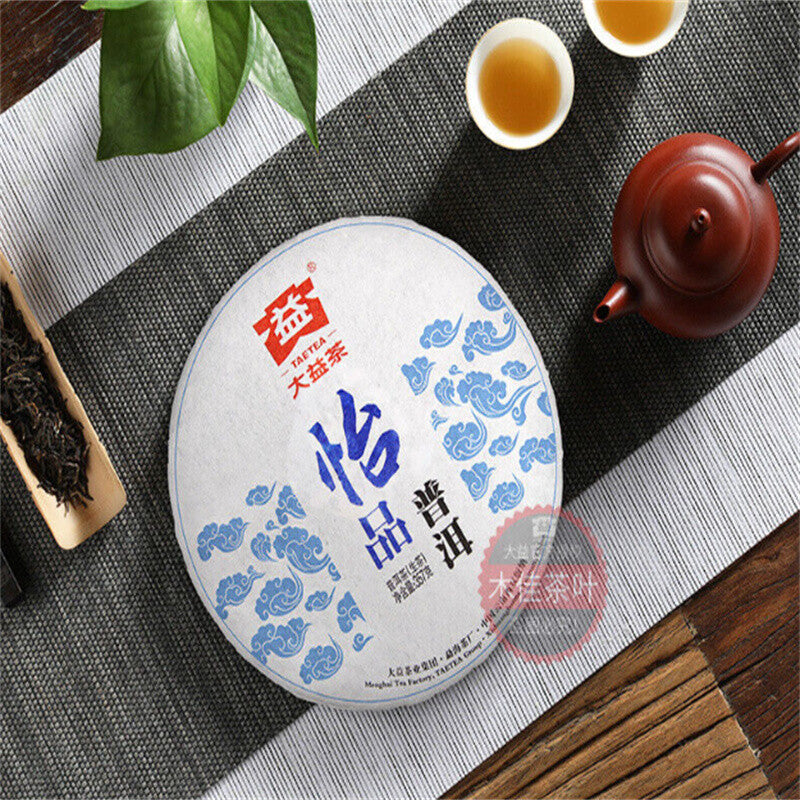 357g Menghai Dayi Joyful Pu'er Tea Cake TAETEA Chinese Puerh Pu-erh Raw Tea
