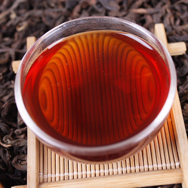 Big Leaf 90's Puerh Tea Ripe Tea Leaves Changxiang Menghai Ripe Tea 100g*2 cans