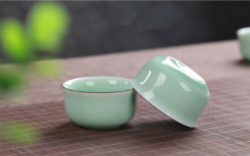 2pcs/lot China tea cup porcelain fish relief cup of tea Chinese kungfu tea cups
