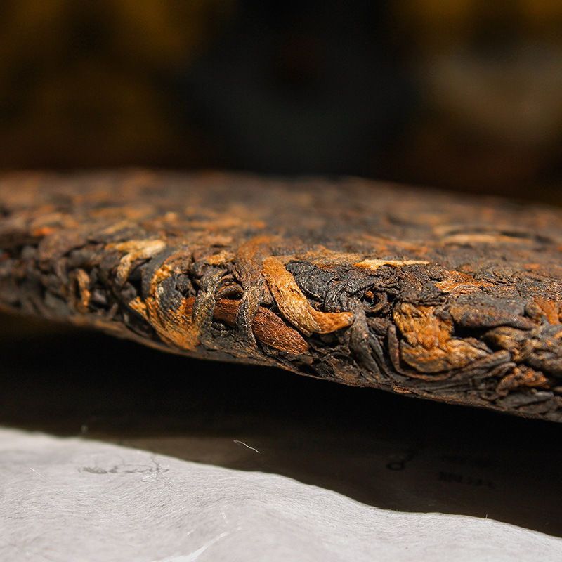 357g Yunnan Pu-erh Ripe Tea Cake Old Puerh Tea Mabanggongcha Cooked Pu'er Tea