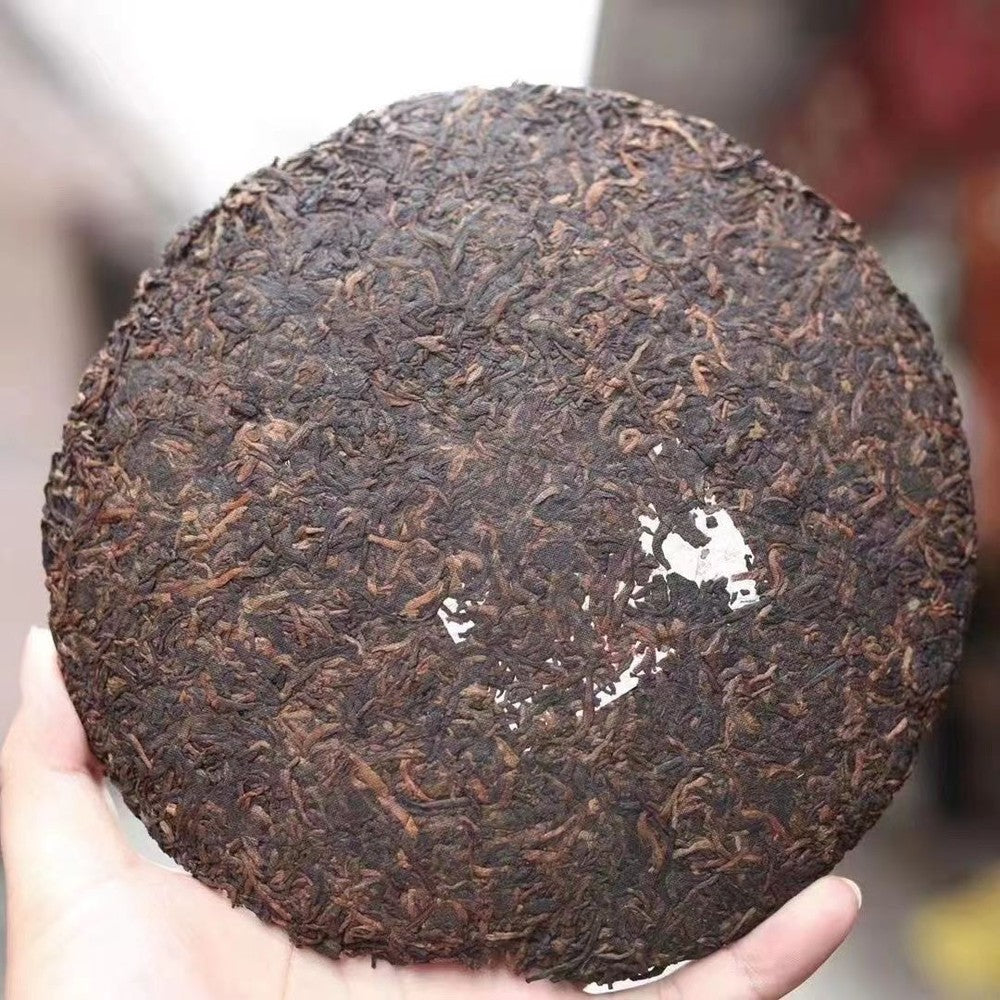 357g Yunnan Cooked Pu-erh Tea 2014 Bulang Palace Pu'er Ripe Tea Cake Pu-erh Tea