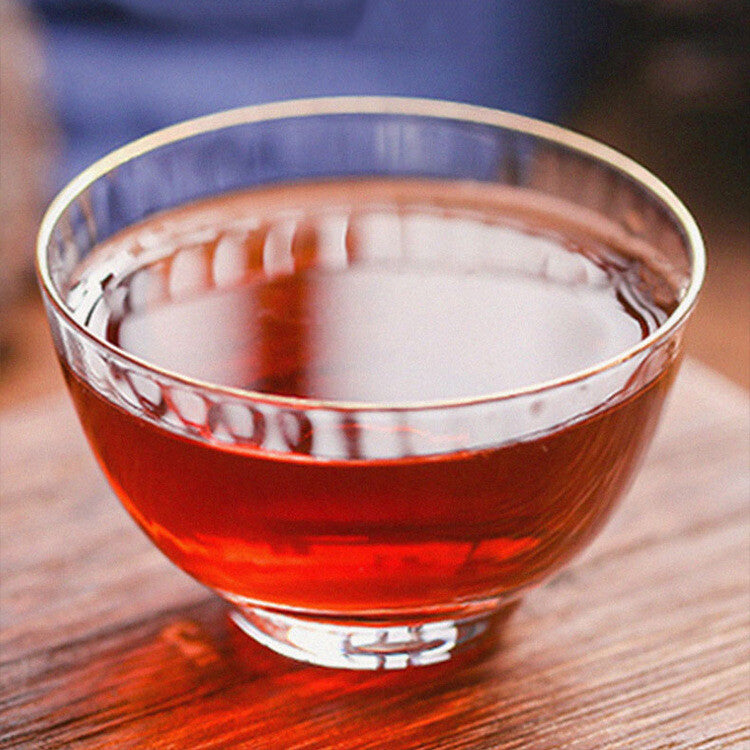 Aged Pu'er Banzhang Ancient Tree Ripe Tea Pu'er Tea Cake Yunnan Qizi Cake Tea