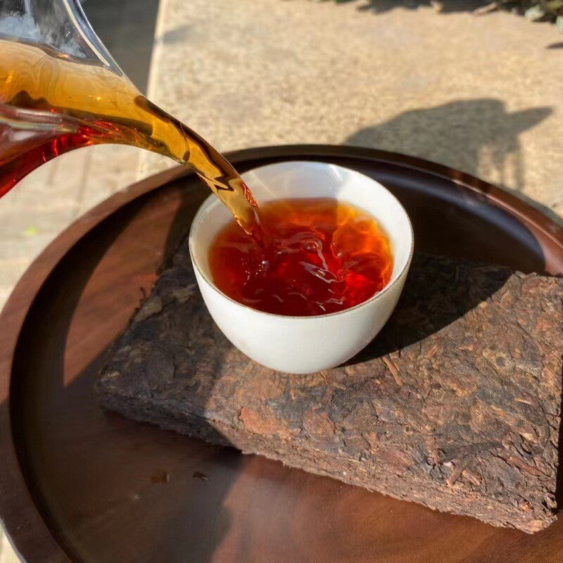 Golden Banzhang Pu-erh Cooked Tea 200g Ripe Puerh Tea Brick Organic Pu'er Tea