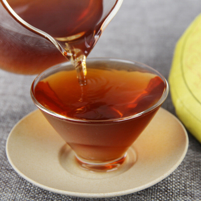 357g Tea Emperor Golden Cake Single Bud Puerh Spring Tea Seven Seed Ripe Tea