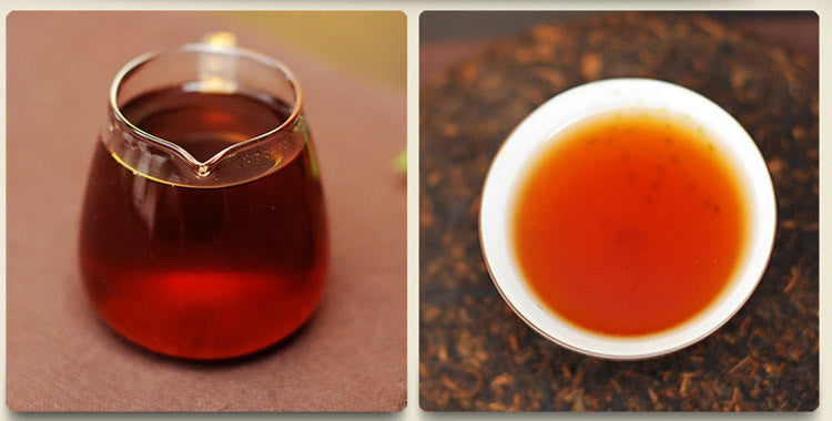 357 puer tea cake 10 Years Old Puer Menghai Puerh Tea Cake Old Puer Ripe Tea