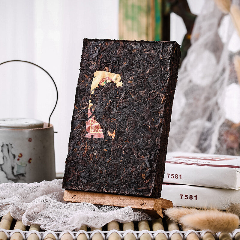 250g 7581 Pu-erh Tea Brick Aged Ripe Puer Pu'er Brick CHINATEA Brand Healthy tea