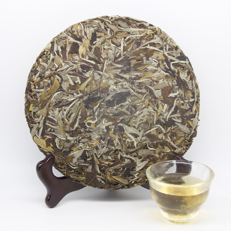 357g Yunnan Pu'er Tea Big Bud Puerh Tea Cake Green Tea Moonlight White Puerh Tea