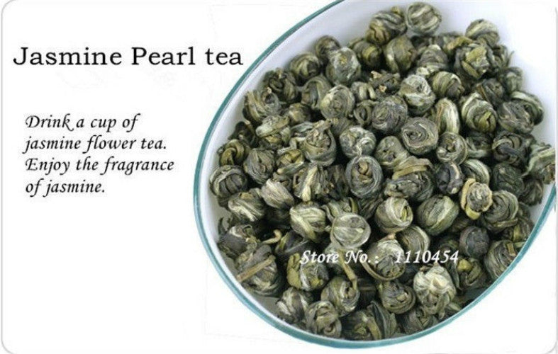 100g Organic Jasmine Flower Tea Chinese Fragrant Tea Loose Leaf Pearl Green Tea