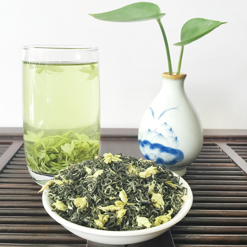 SiChuan Bi Tan Piao Xue Tea China Jasmine green Tea bud Jasmine green tea