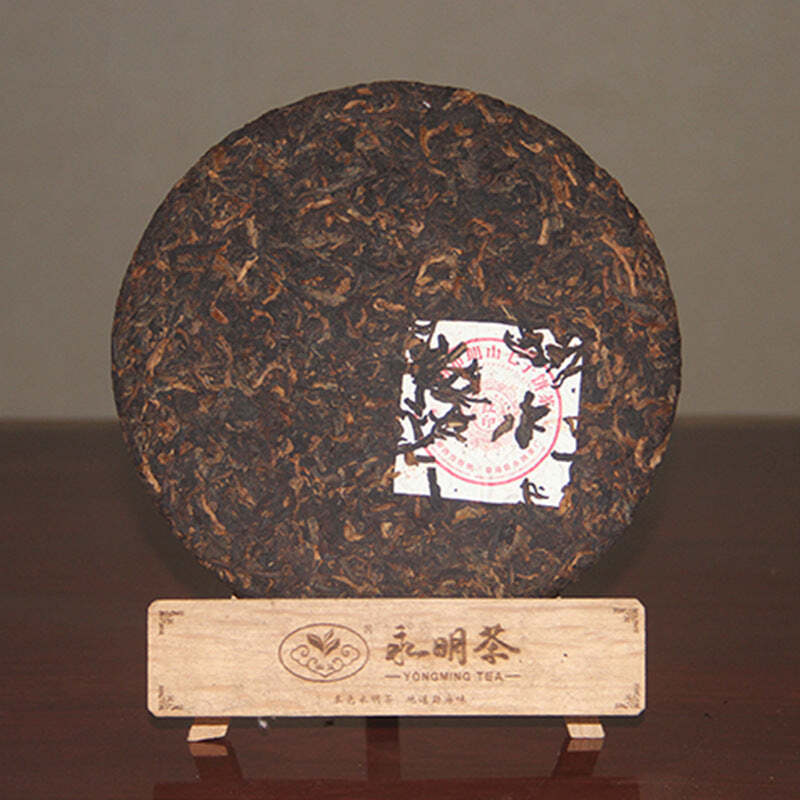 357g Bulang Pu-erh Cooked Tea Yunnan Qizi Ripe Puerh Tea Cake Chinese Pu'er Tea