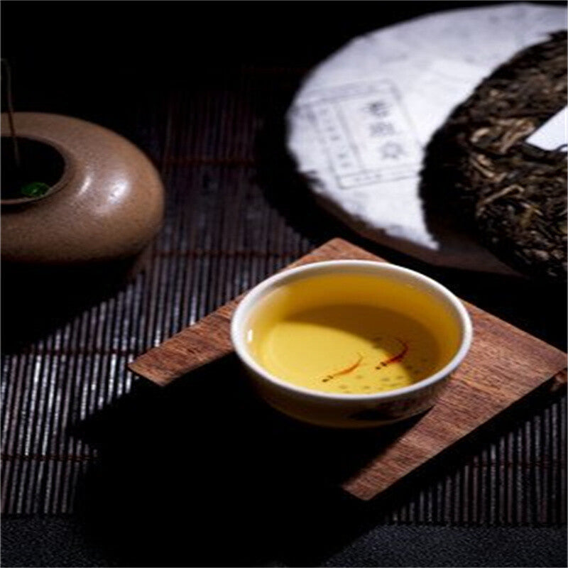 357g Yunnan 2015 Tea 50 Banzhang Ancient Tree Pu'er Tea Raw Tea Cake Tea