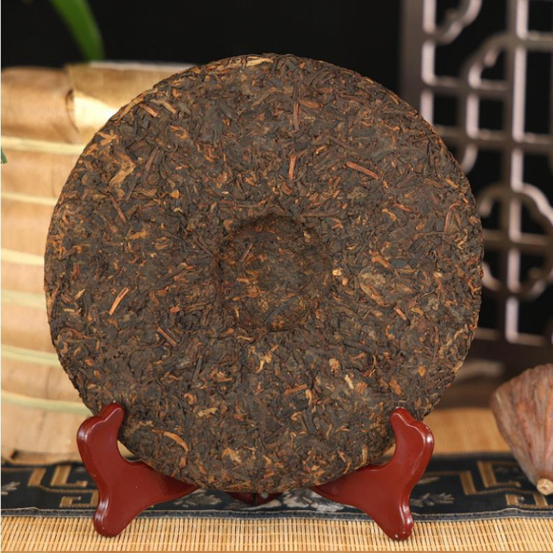 357g Yunnan Qizi Pu-erh Cooked Tea 10 Year Ageg Ripe Puerh Tea Cake Pu'er Tea