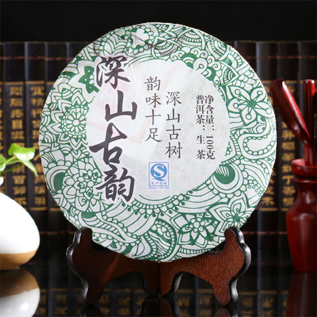 Organic cha Puer Tea Sheng Pu-erh Tea Cake Good Pu'er Tea Health Care Food 100g