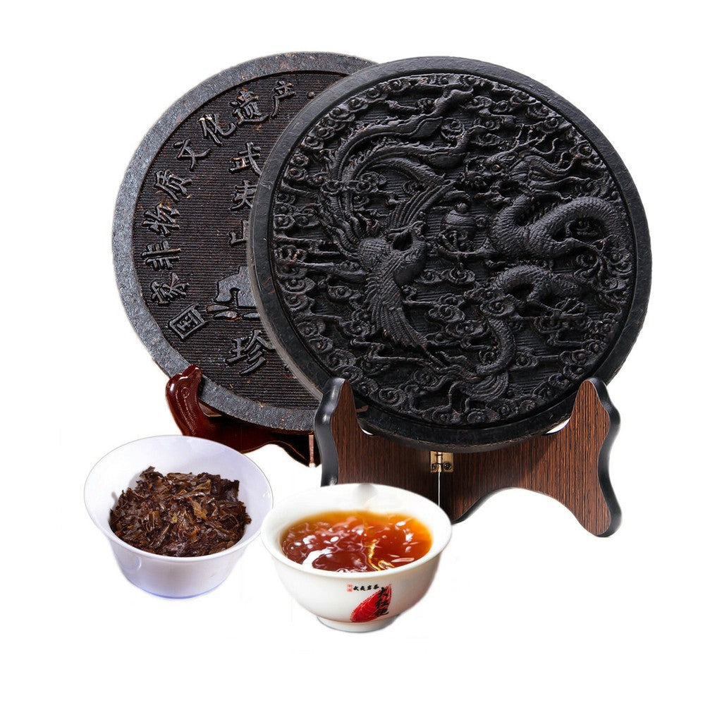 500g Dragon & Phenix Big Red Robe Top Black Tea Cake Da Hong Pao Tea Wu Long Tea