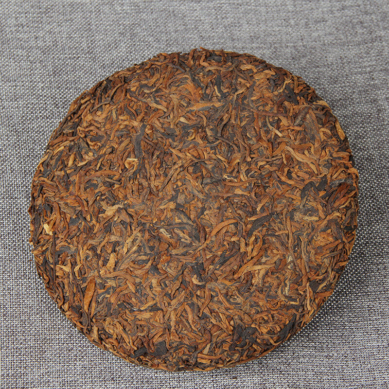 357g Tea Emperor Golden Cake Single Bud Puerh Spring Tea Seven Seed Ripe Tea