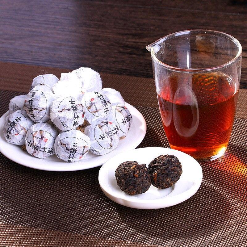500g Menghai Puerh High Mountain Shu Tea Dragon Pearl Tea Tuocha Tea Ripe Puerh