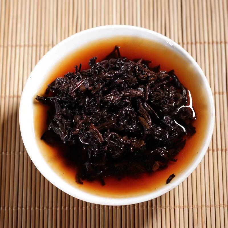 Organic Pu-erh Cooked Tea 250g Yunnan Ripe Pu-erh Tea Brick Menghai Pu'er Tea