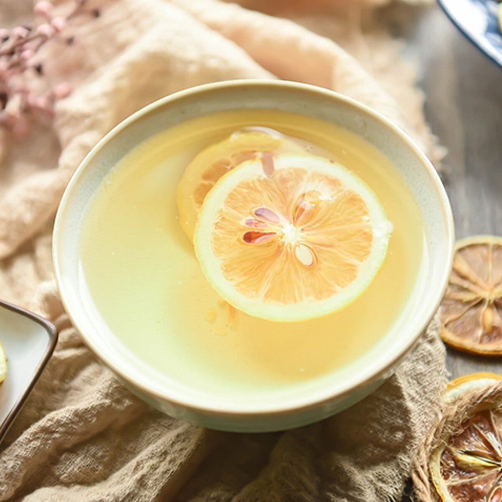 Dried Fruit Tea Lemon Slices Freshly Soaked Lemon Tea Scented Tea Healthy Food