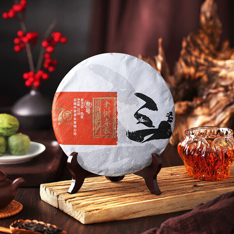 357g Yunnan Pu'er Tea LAOSHUCHUNQIU No.3 Pu-erh Puer Ripe Tea Cooked Pu'er Tea