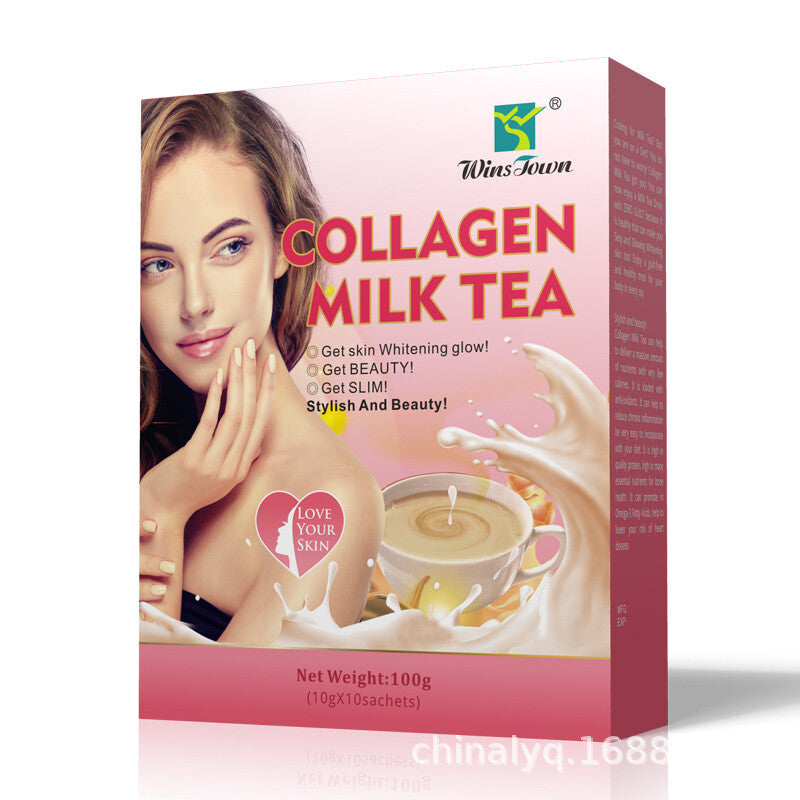 COLLAGEN MILK TEA Shaking Milk Tea Natural Health Tea 10g x10bags