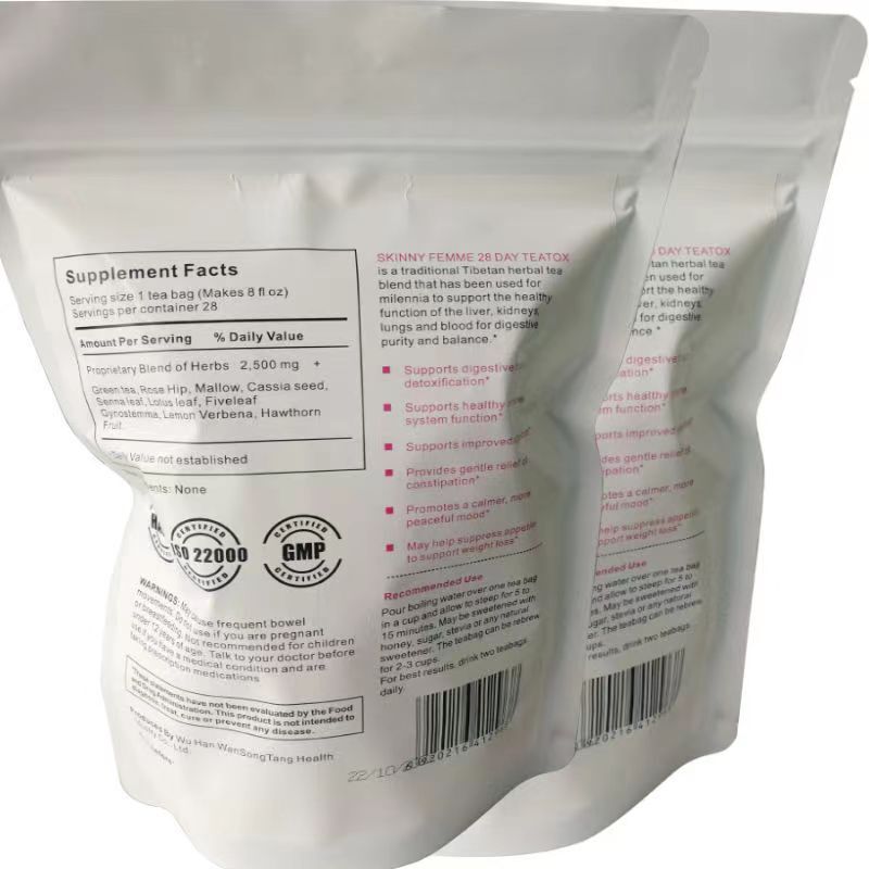28 Day Slimming Tea Cleanse Herbal Tea Weight Loss Teabag Fat Burnning Herbs Tea