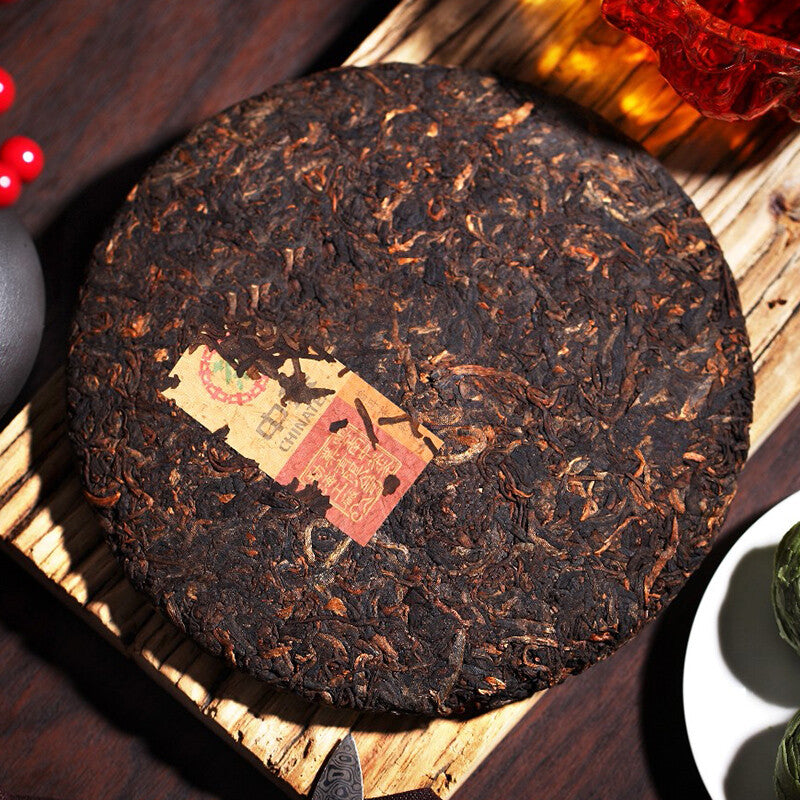 357g Yunnan Dayi 7692 Ripe Puer Tea Cake TAETEA Ancient Tree Ripe Pu-erh Tea