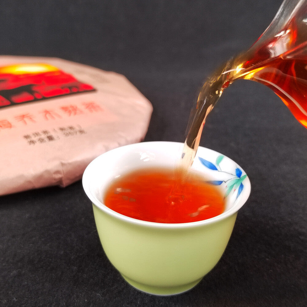 357g Puerh Ripe Tea Cake Yunnan Pu'er Tea Ripe Tea