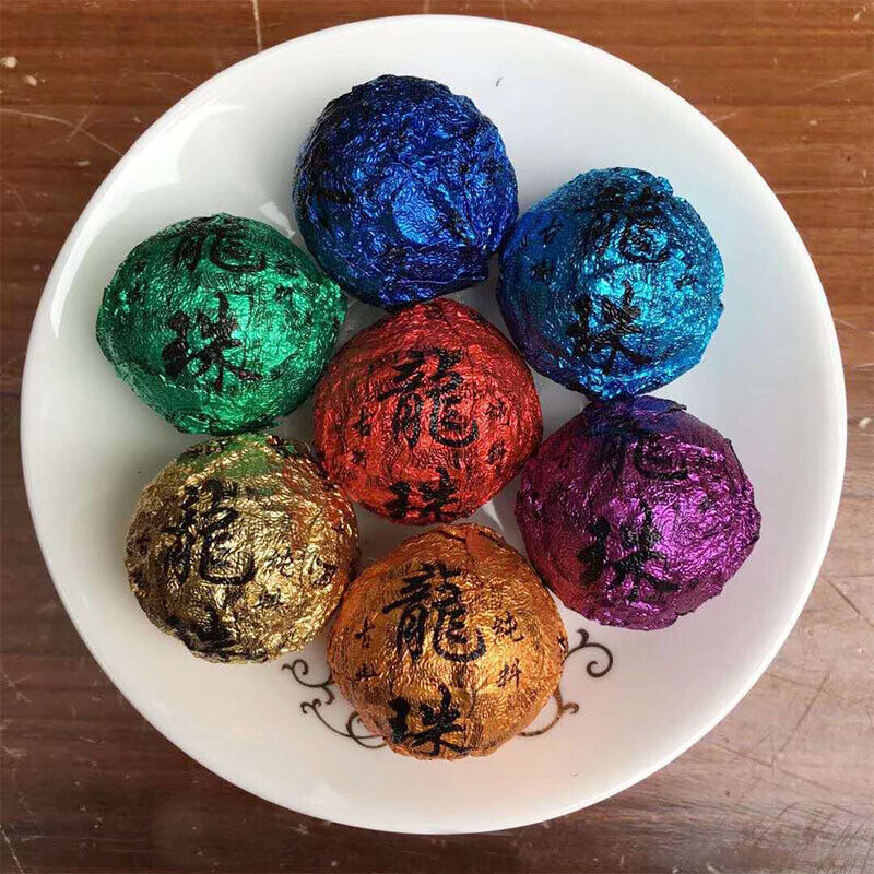 168g Holiday Gift Tea Big Tree Puerh Tea Raw Tea Colorful Dragon Pearl Tea