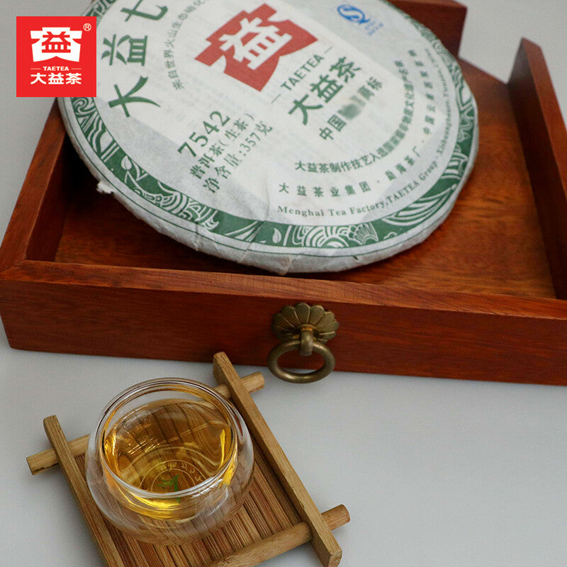 2012 TAETEA 7542 Sheng Puer Tea Random Batch Menghai Dayi Raw Pu'er Tea 357g