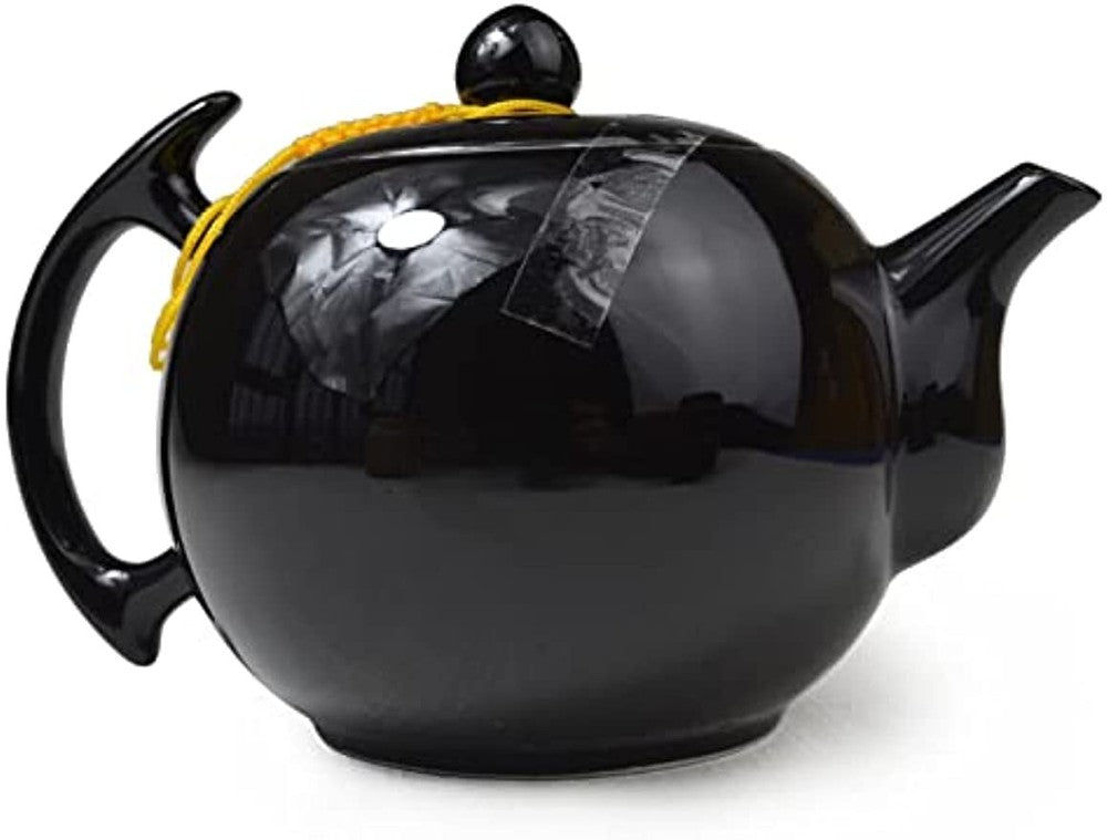 Porcelain Teapot 10oz Teacups Chinese gongfu tea wine set Ceramic Kettle Black