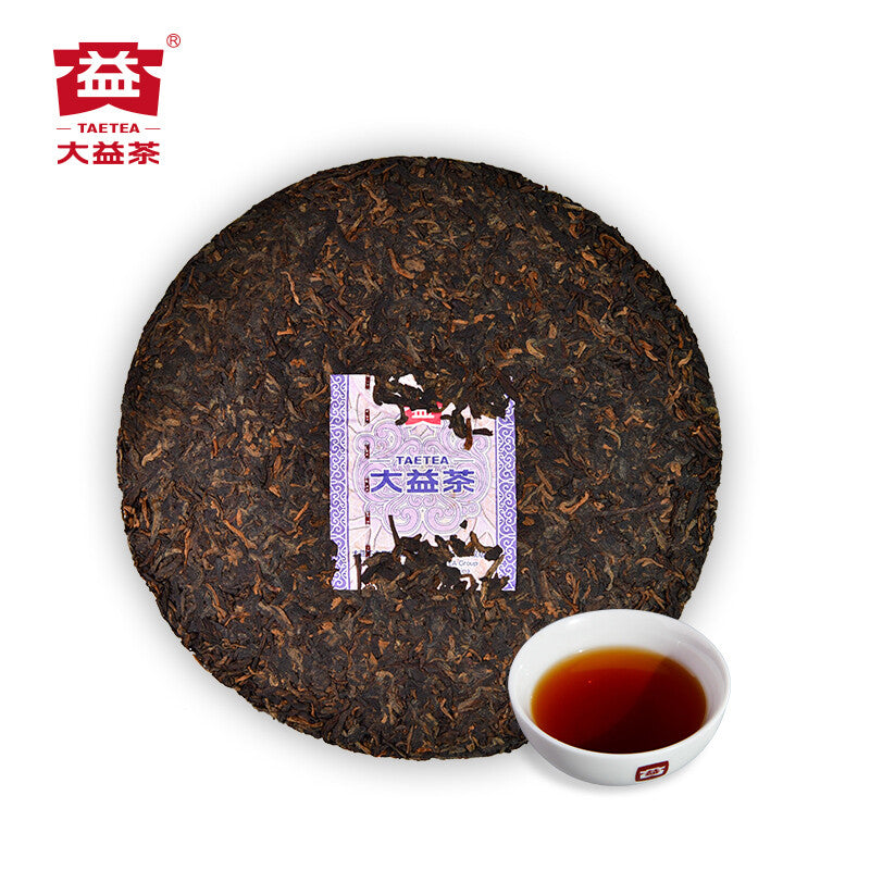 YU HUA NONG *357g Menghai Tea Factory Dayi Pu'er Tea Cake TAETEA Ripe Puer