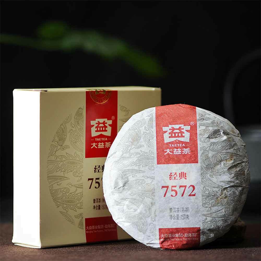 100% Quality Guarantee TAETEA Tea Menghai Dayi Classic 7572 Ripe Puerh Tea