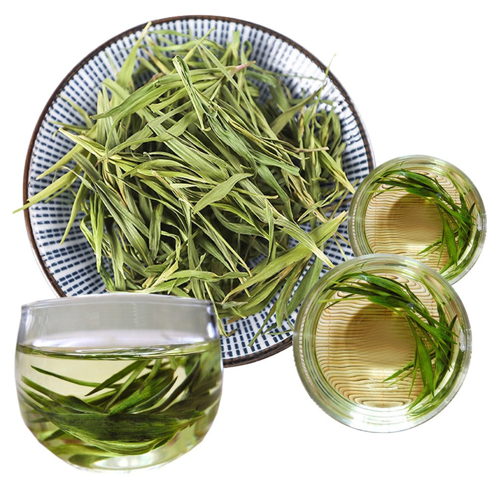 Top Grade Shizhu Tea Wild Green Food China Laoshan Herbal Tea Mountain Pink Tea