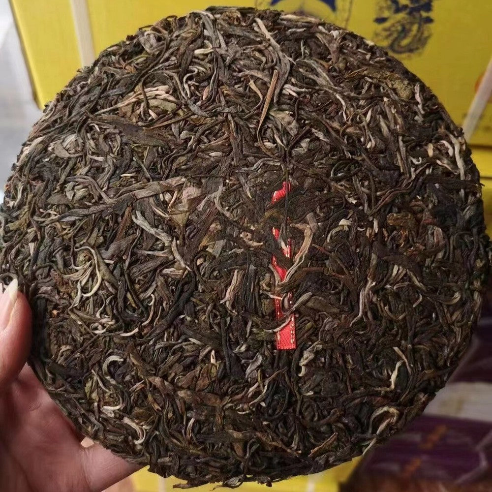 357g Yunnan Pu-erh Raw Tea 2022 Banzhang Jinyun Raw Puer Tea Cake Puerh Cake Tea