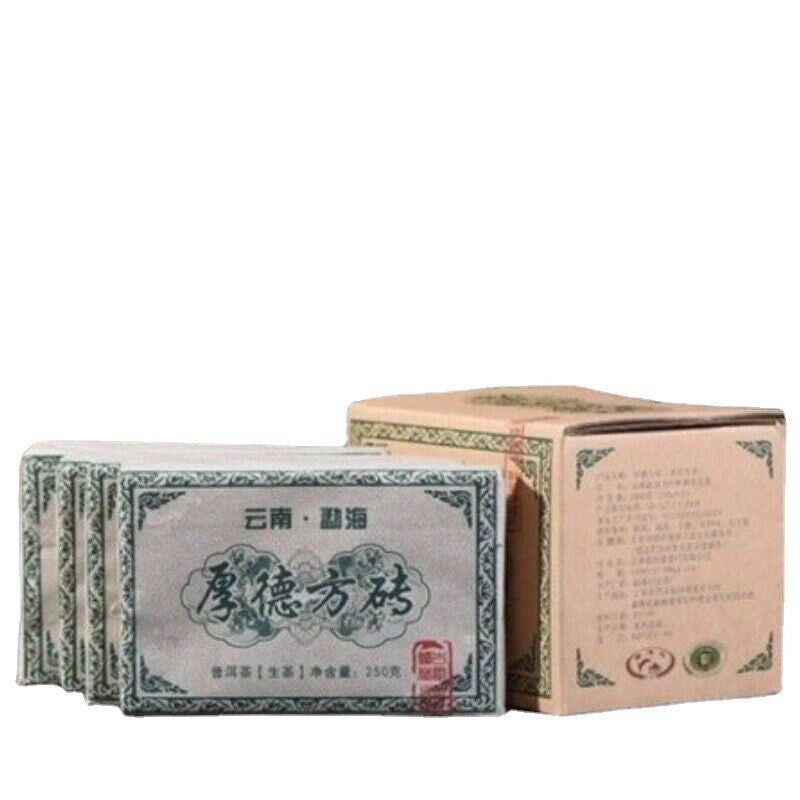 Green Tea Pu-Erh Raw Tea Bricks Menghai Big Leaf Pu'er Tea 1000g Natural Yunnan