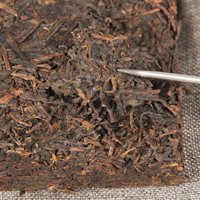 1000g Pu'er Ripe Tea Brick Organic Old Terrier Tea Yunnan Ancient Tree Pu'er Tea