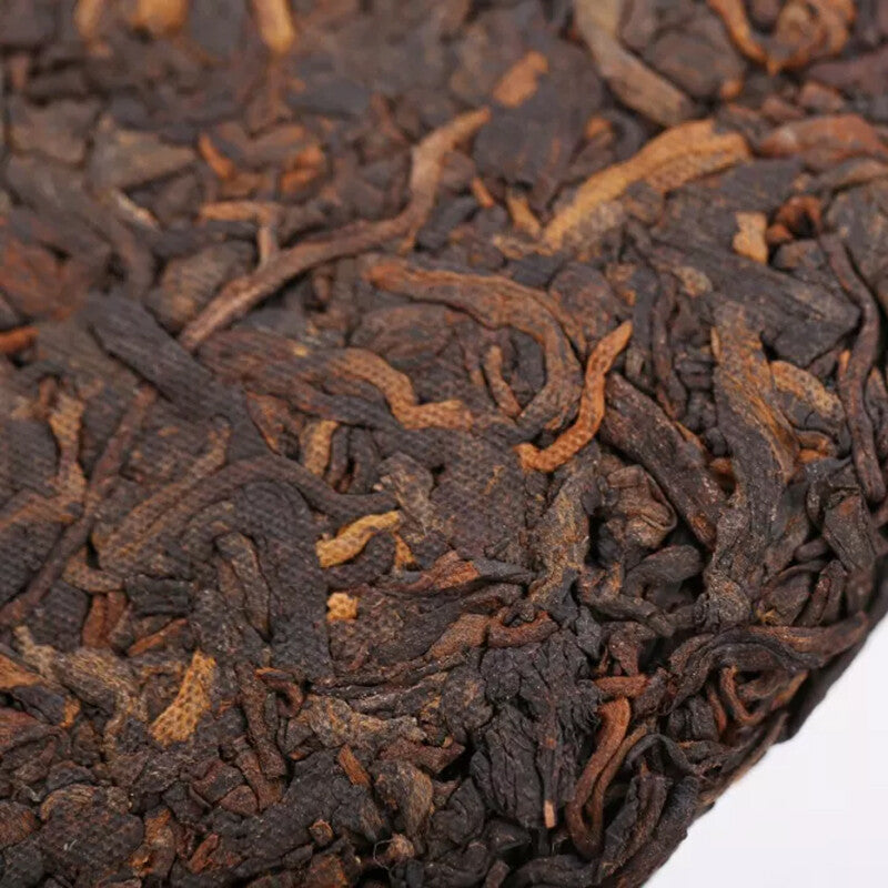 China Tea Pu'er Tea 2019 Mark No. 6071 Zhongcha Pu-erh Ripe Tea Puer Shu 357g