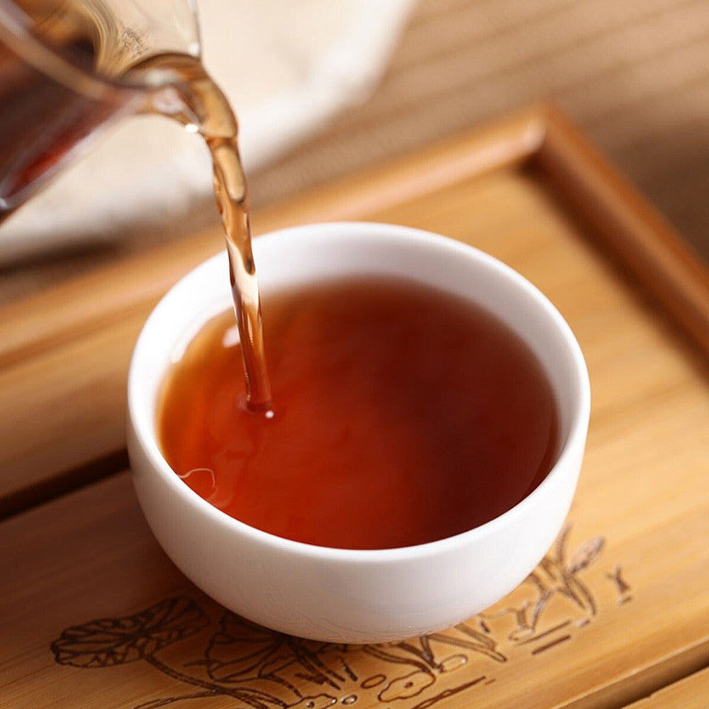 Puerh Tea Cake Brown Ancient Trees Tea Yunnan Healthy 357g Ripe Puer Tea Cooked-
