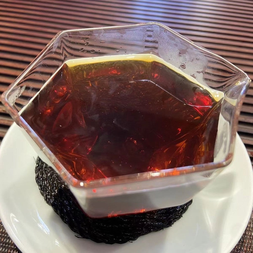 Menghai Old Pu-erh Tea Pu'er Tea 250g/8.8oz Laobanzhang Ripe Pu-erh Tea Brick