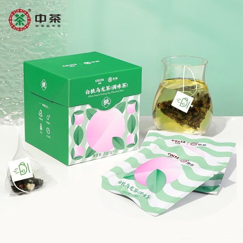 COFCO Herbal Tea White Peach Oolong Tea Cold Brew Hot Brew Bag Flavored Tea 21g