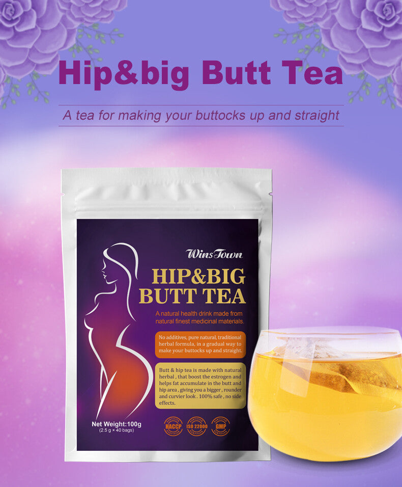100% Natural HIP&BIG BUTT TEA Herbal Tea Enhancement Buttock Firming Butt Tea