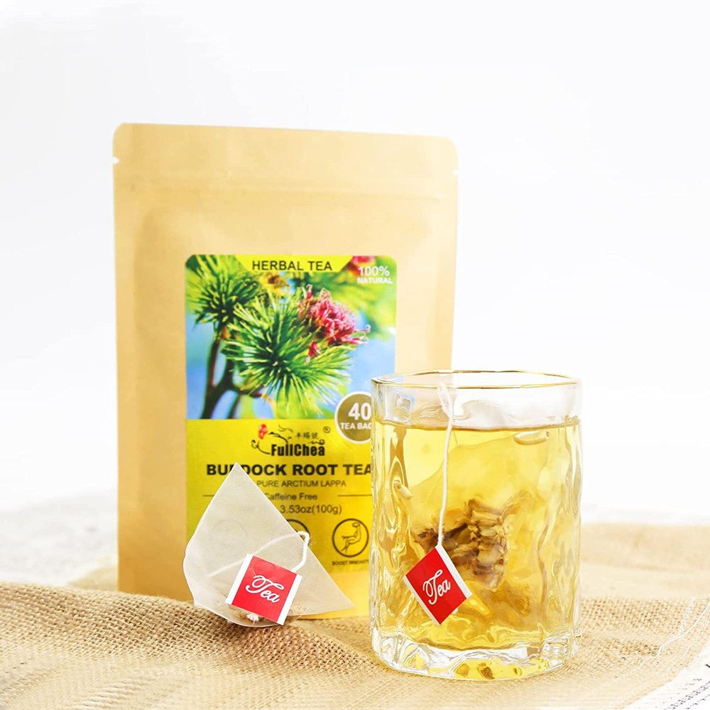 Organic Burdock Root Tea Bags 40 Teabags 2.5g/bag Premium Herbal Tea