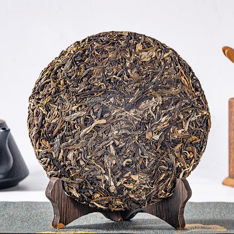 357g Yunnan Puerh Tea Puerh Raw Tea Ban Zhang Puerh Raw Cake Puerh Tea 12.59oz