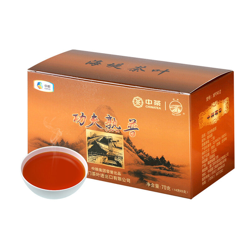 GONG FU SHU PU TEA XPT412 Sea Dyke XPT412 Kung Fu Pu-erh Tea Loose 70g Ripe Tea