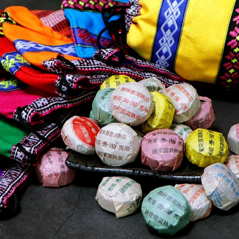 Organic Tea Chai Bag Ripe Puerh Tea 50pcs10 Different Flavors Mini Natural Tea